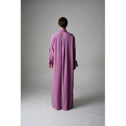 Bow Sleeve Maxi Dress LAZE / zyklam