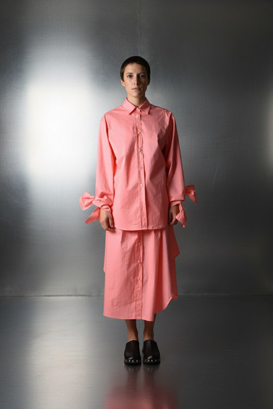 ADVENT SALE 11.12. / Bow Sleeve Shirt DAWN / peach