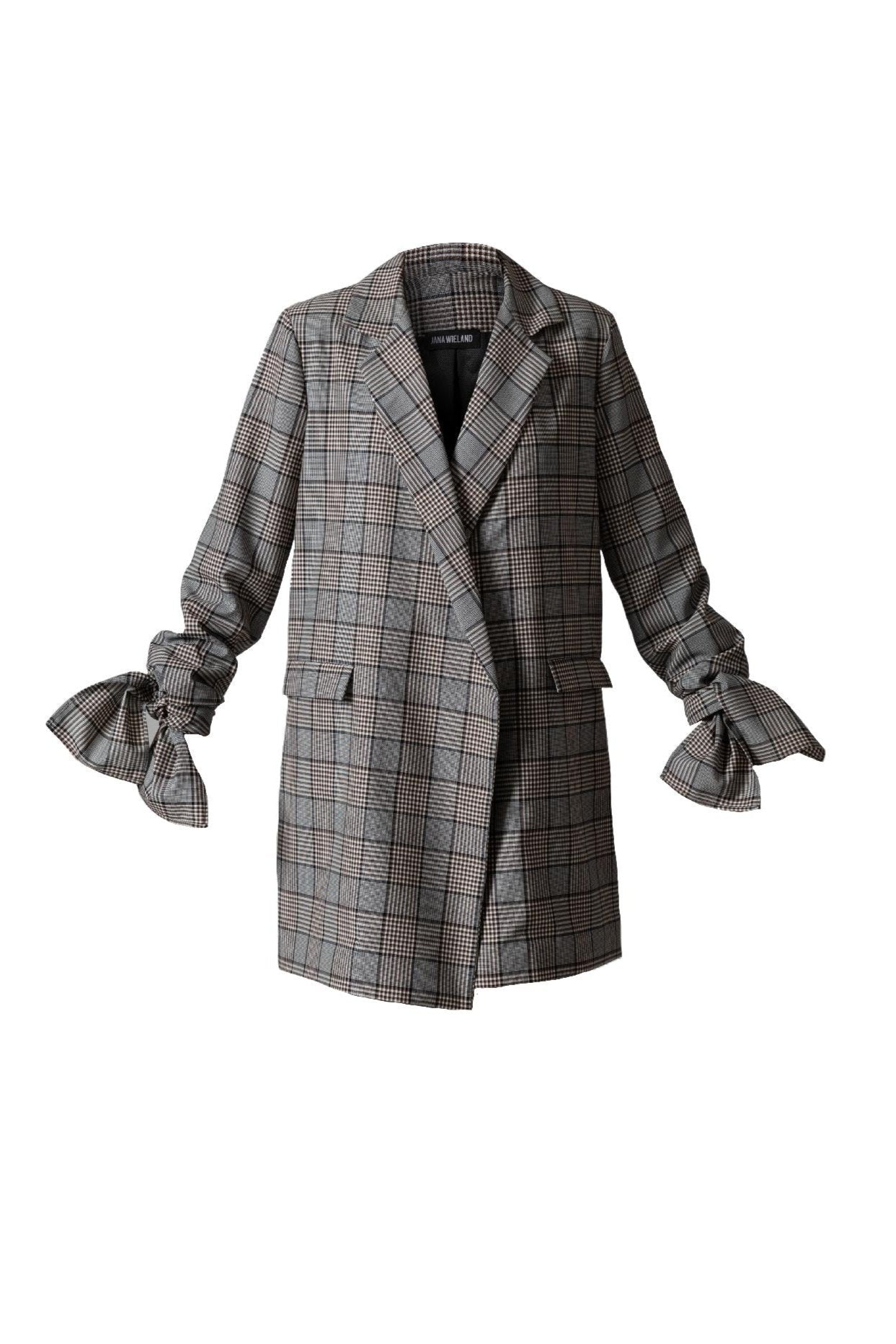 Bow Sleeve Blazer / library check