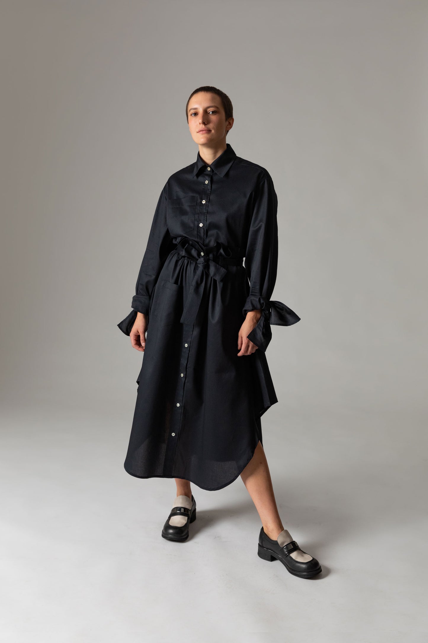 Shirt Skirt Midi TENET / eclipse black