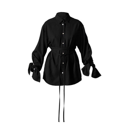 Bluse schwarz viskose unisex faire Produktion 