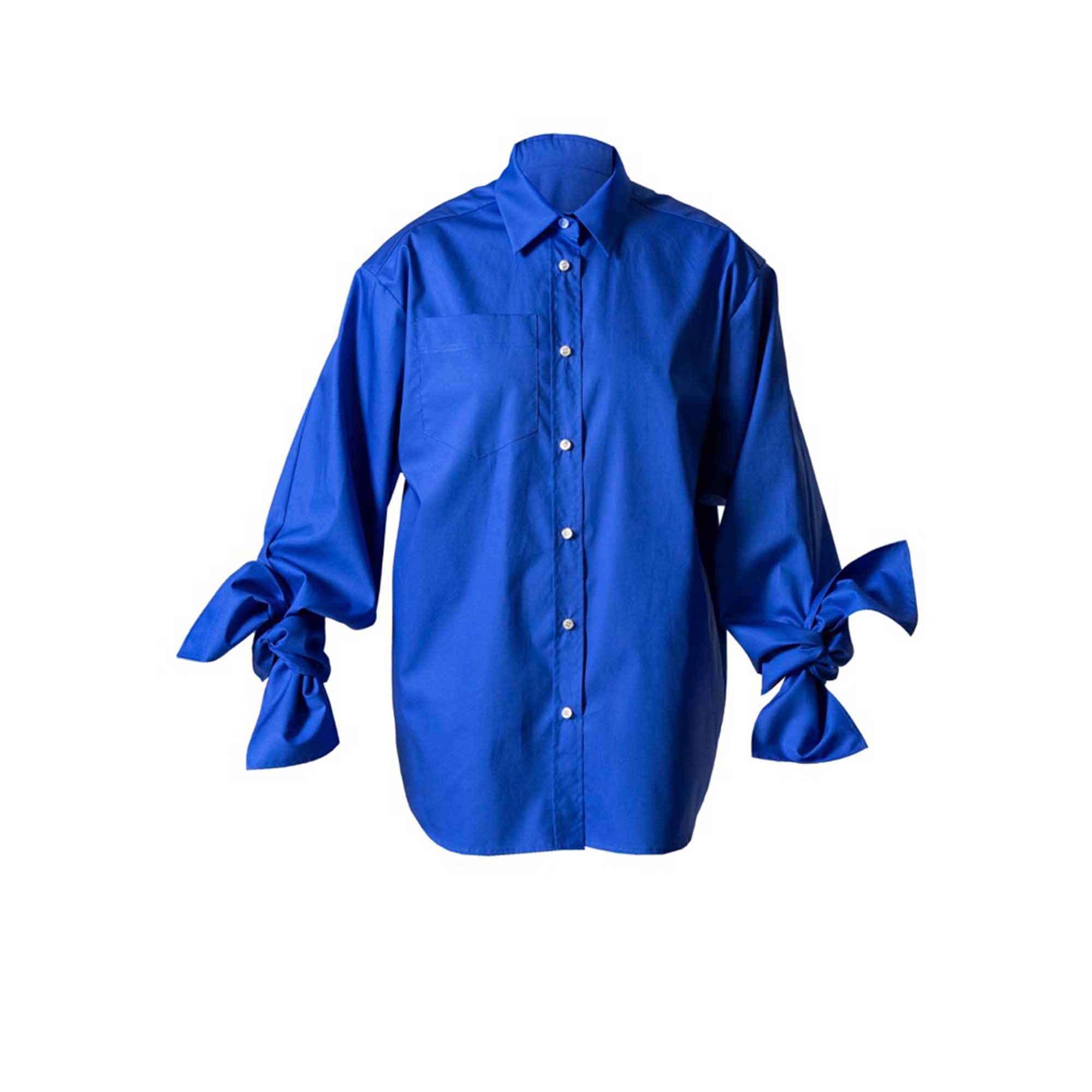 Bow Sleeve Shirt DAWN / electric blue