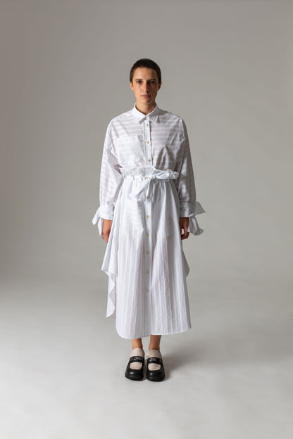 Shirt Skirt TENET / white rays