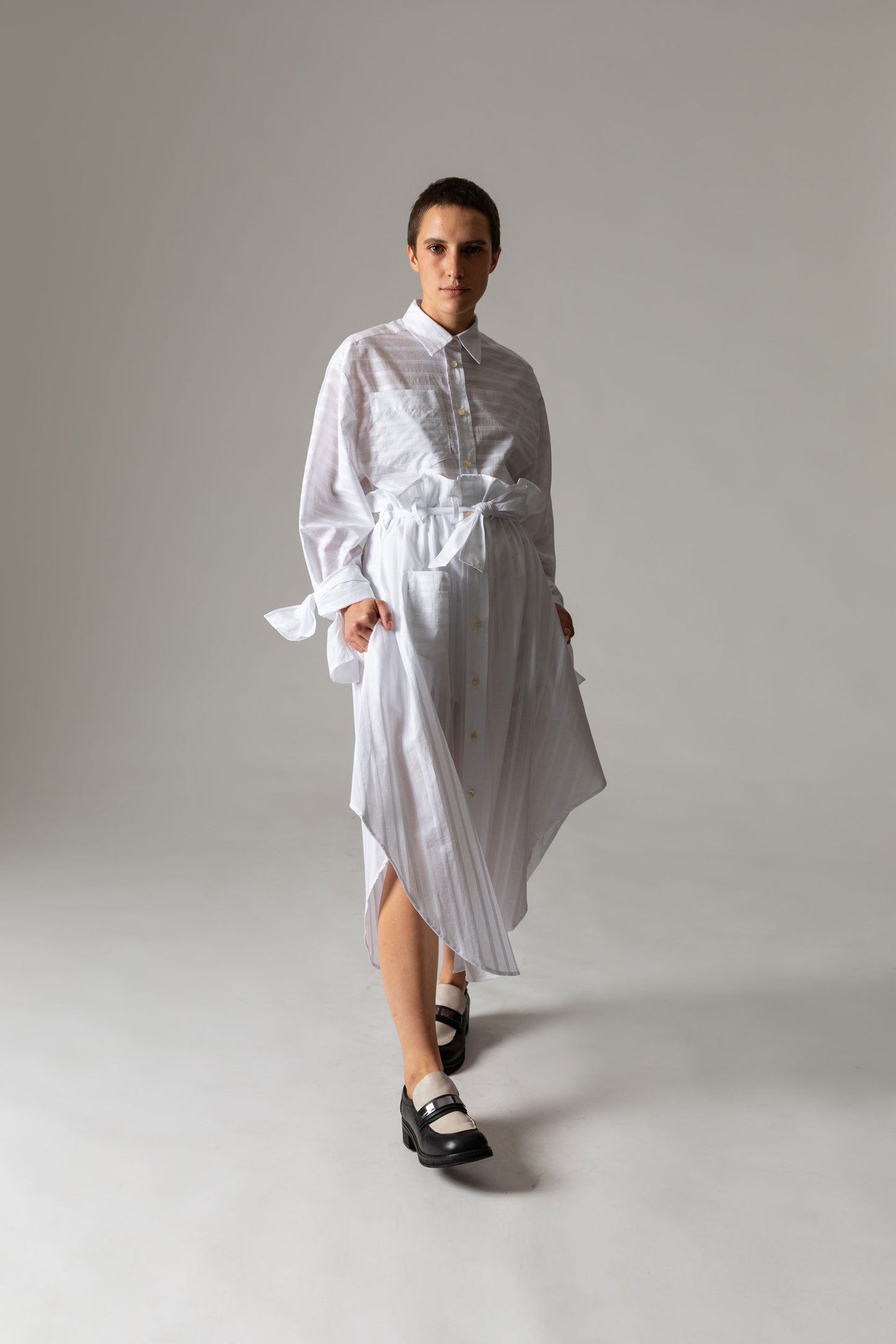 Shirt Skirt TENET / white rays