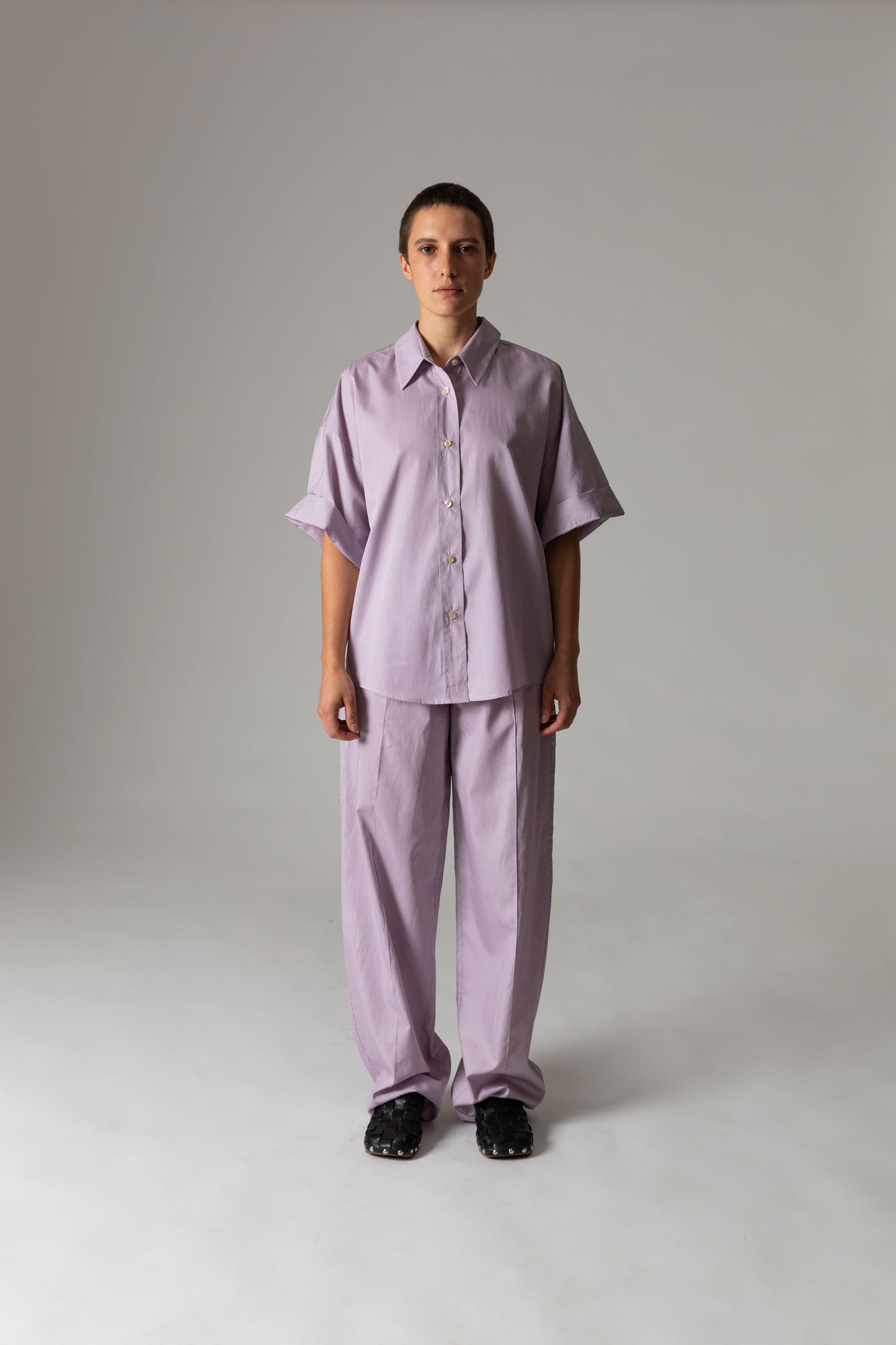 Track Suit Pants TRACKS / lavender vichy