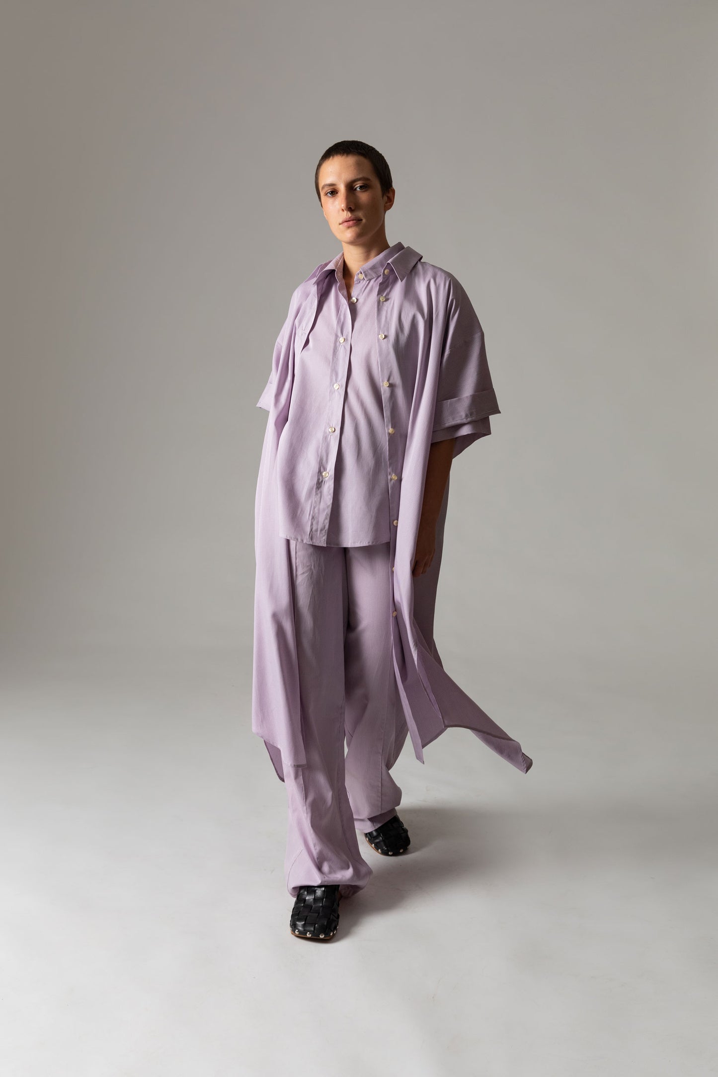 Track Suit Pants TRACKS / lavender vichy