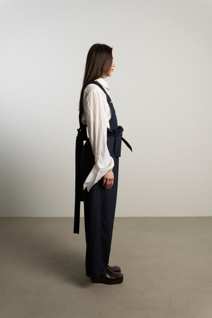 Ruffle Pants KUSH / night pinstripe