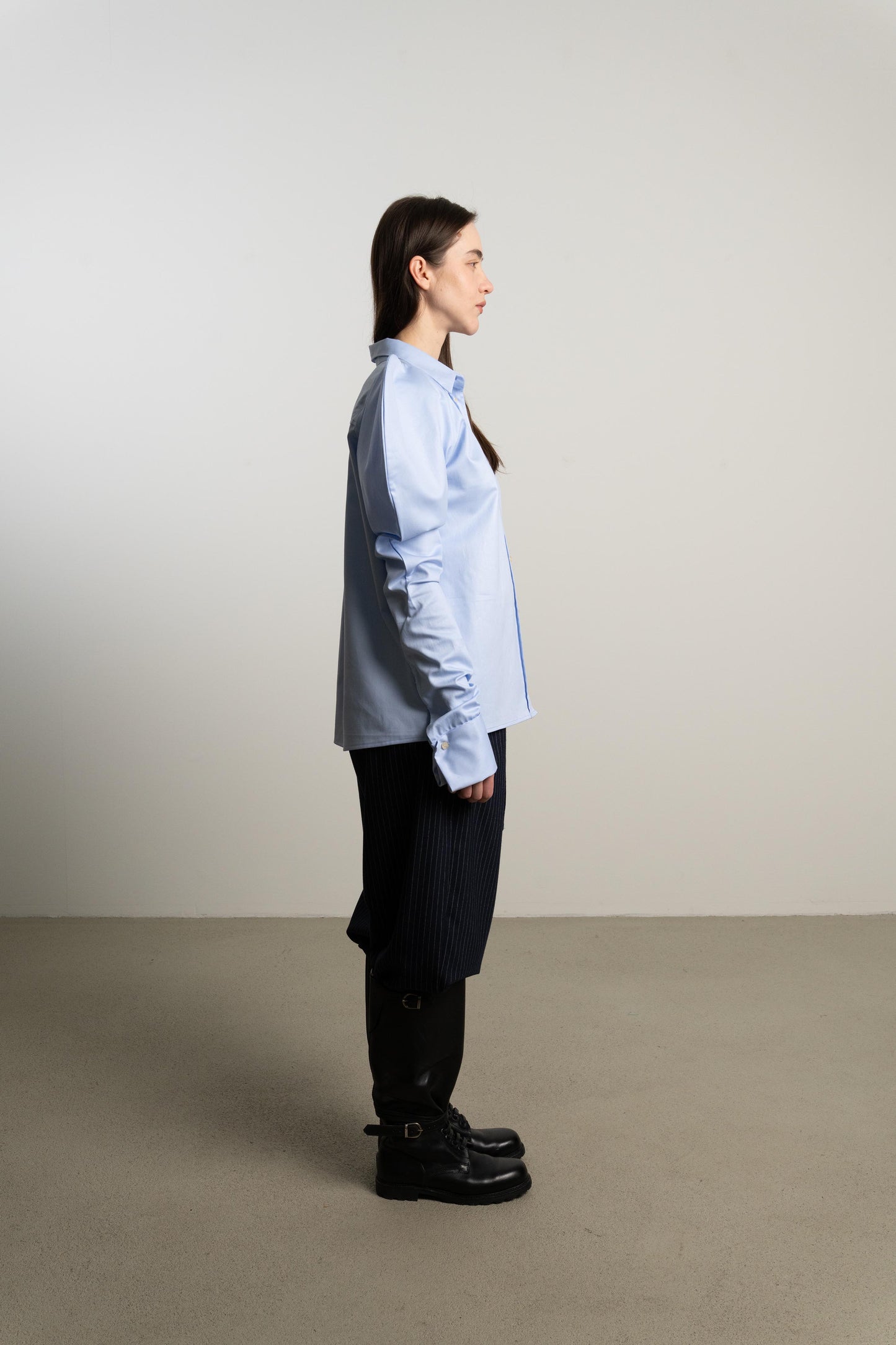Puff Sleeve Shirt PYNTER / heavy cloud