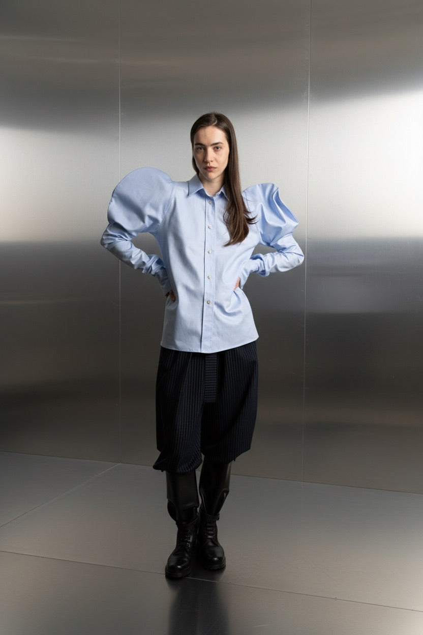 ADVENT SALE 9.12. / Puff Sleeve Shirt PYNTER / heavy cloud