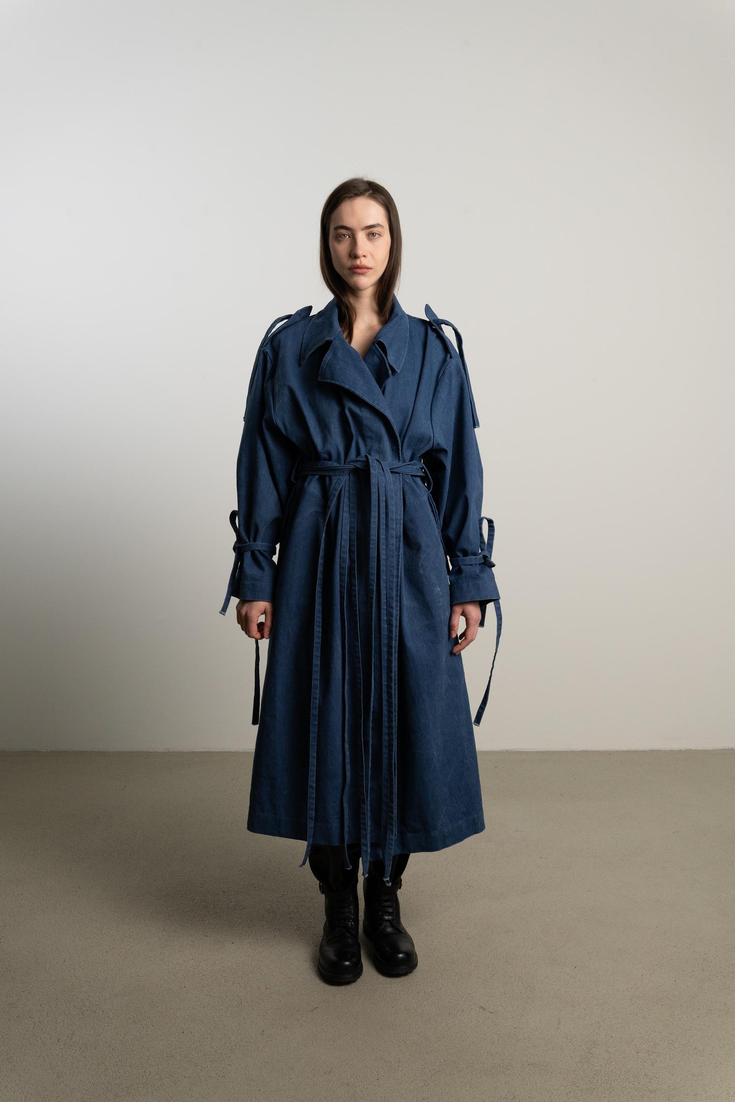 Strappy Trench PERL / rainshower