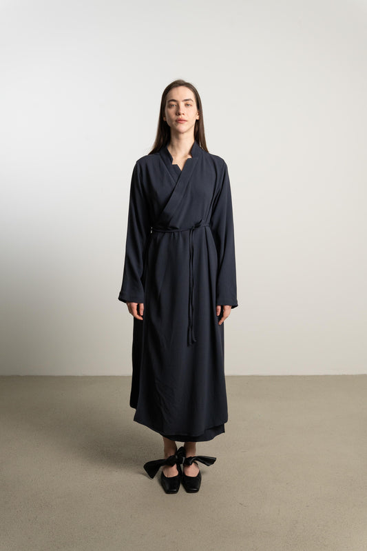 Wrap Dress TARA / fluid night