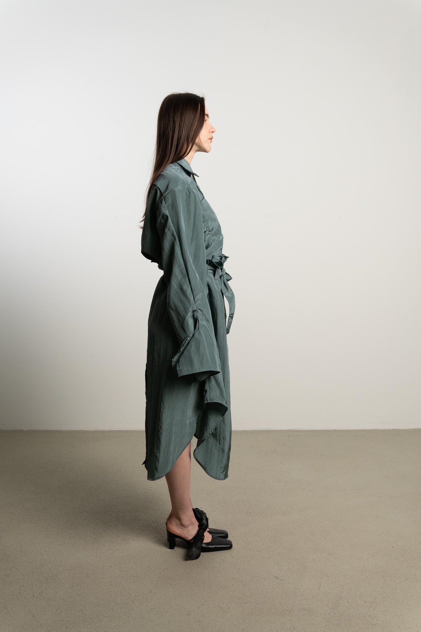 Bow Sleeve Crop Shirt DUSK / tea