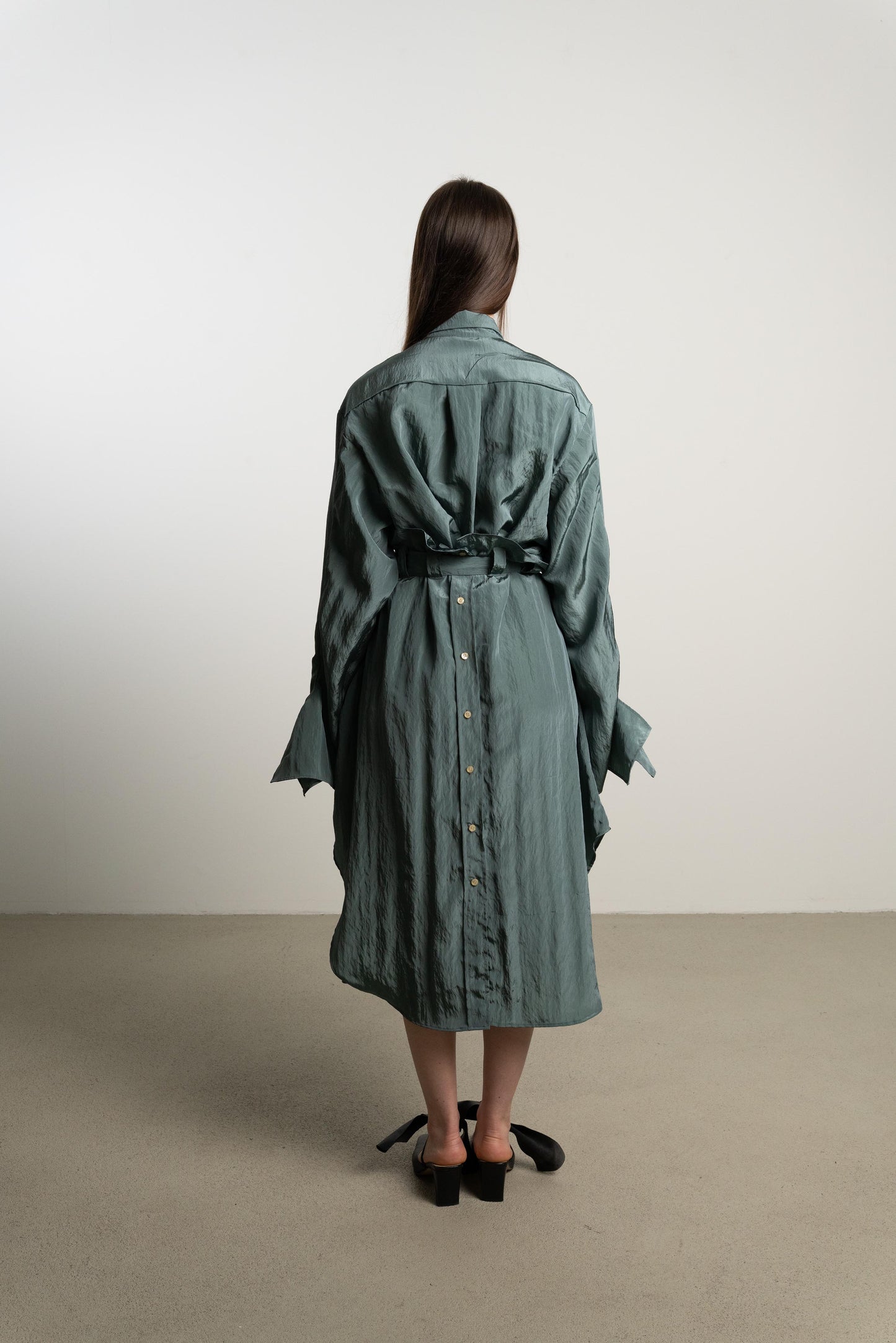 Bow Sleeve Crop Shirt DUSK / tea