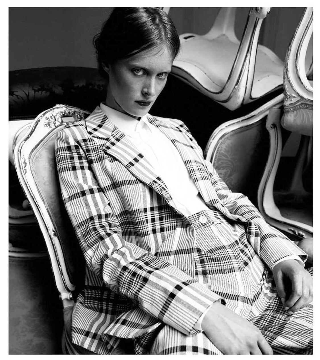 Suit Jacket / blue towel check