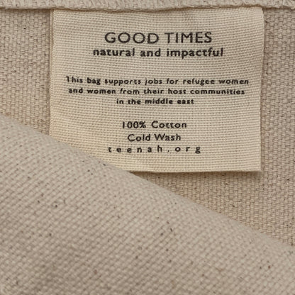 Beach Bag / raw cotton canvas