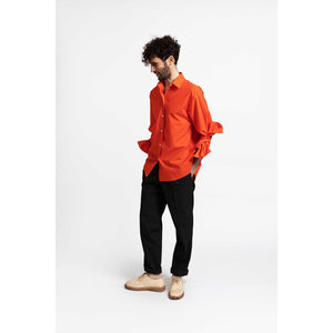 Bow Sleeve Shirt / phoenix orange