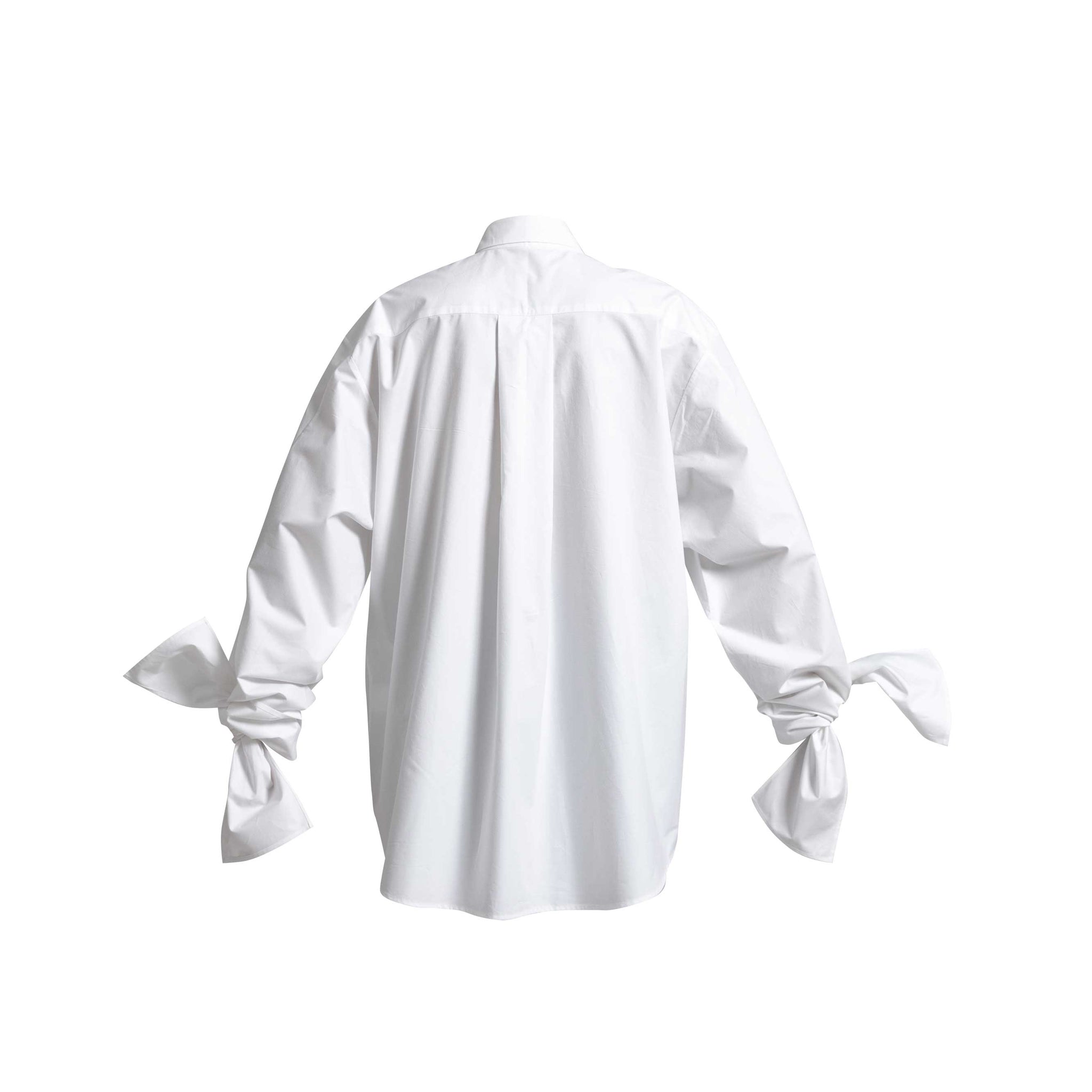 Bow Sleeve Shirt / white flake