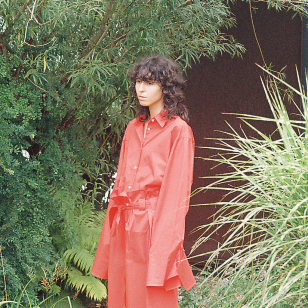 Bow Sleeve Crop Shirt / phoenix orange