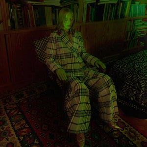 Suit Jacket / blue towel check