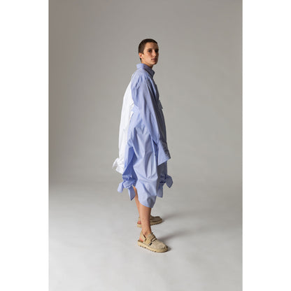 Bow Sleeve Shirt / cloudless blue