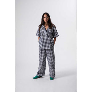 Track Suit Pants / vichy bardot black