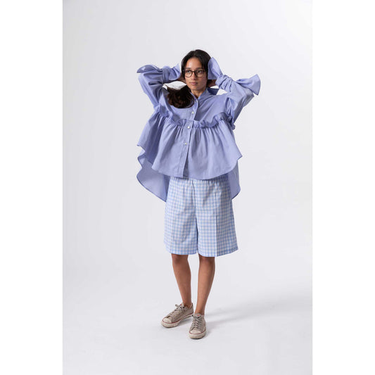 bluse Rüschen baumwolle unisex faire Produktion 