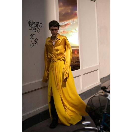 rock gelb viskose unisex faire Produktion