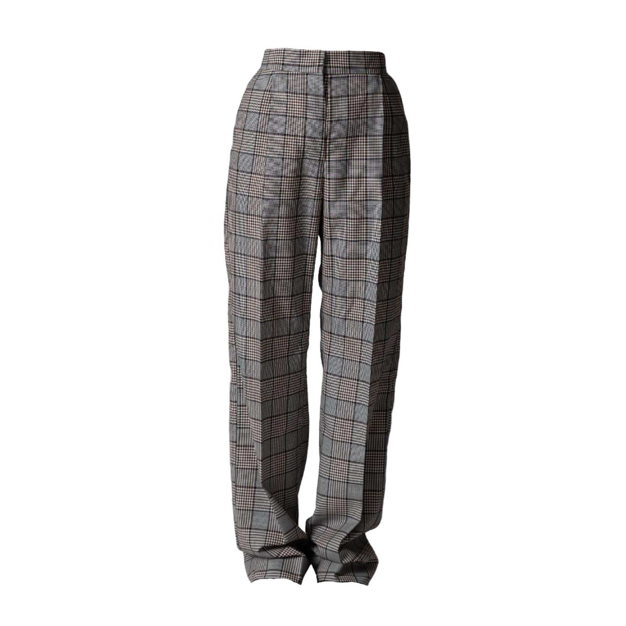 Suit Pants Straight / library check