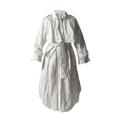 Trench Dress RAIN / whipped cream