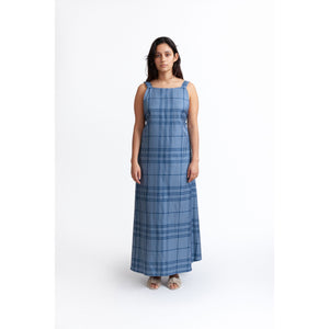Ruched Back Apron Dress