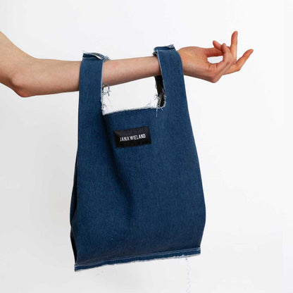 tasche denim baumwolle blau unisex faire Produktion 